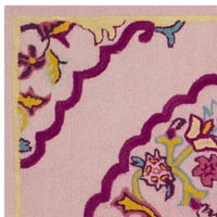 Cvjetni tepih od vune, ružičasti Multi, 8' 10'