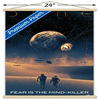 Zidni plakat Dune-strah-ubojica uma u drvenom magnetskom okviru, 22.375 34