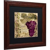 Zaštitni znak likovna umjetnost Vino Italiano I Canvas Art by Color Bakery Black Matte, drveni okvir