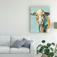 Zaštitni znak likovne umjetnosti 'Šarene krave I' Canvas Art by Grace Popp