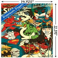 Stripovi-Justice League-ovo izgleda kao zidni poster za rad s gumbima, 14.725 22.375