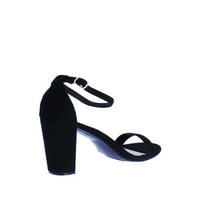 Ženska instant klasična sandala s blok potpeticom u crnoj boji