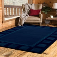 Moderni rubni tepih u alternativama, Mornarsko plava, 1'11 7'4