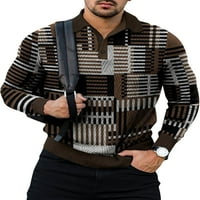 Muška polo majica na kopčanje, Ležerne majice, muški radni vrhovi klasičnog kroja, stil od 9 do 4 inča
