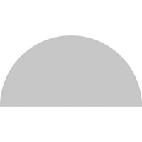 Ekena Millwork 34 W 17 H 2 P Polu okrugla Sunburst Arhitektonski razred PVC pediment