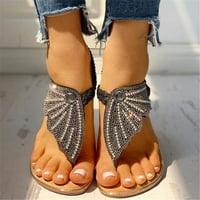 Ženske sandale na rasprodaji, ljetne ženske kristalne leptir japanke, sandale, Ležerne cipele