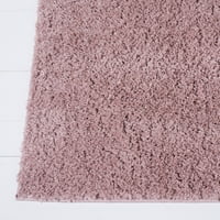Jednobojni plišani tepih od paperja, 2' 8'ružičasta