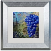 Zaštitni znak likovna umjetnost Vino Blu One Canvas Art by Color Bakery White Matte, Silver Frame