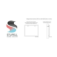 Stupell Industries Sažetak botanički listovi grafička umjetnička galerija zamotana platna za tisak zidne umjetnosti, dizajn Krinloxa