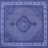 Tradicionalni tepisi u plavoj boji, kvadratni 5 stopa