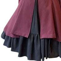 Modna ženska Vintage gotička haljina za princezu s četvrtastim ovratnikom, rasprodaja, haljina s dugim rukavima za žene, sarafani