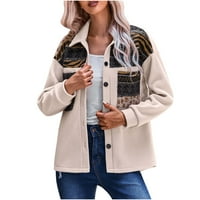 ; / Ženski casual kardigan s džepom dugih rukava, široki kardigan s reverom, jakna, kaput, zimska odjeća za žene
