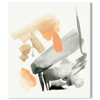 Wynwood Studio Abstract Wall Art Canvas ispisuje 'žice' akvarel - narančasta, crna