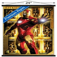 Kinematografski svemir-Iron Man-Zidni plakat dvorana oklopa u drvenom magnetskom okviru, 22.37534